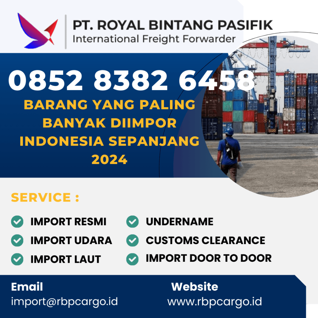 Barang yang Paling Banyak Diimpor Indonesia Sepanjang 2024