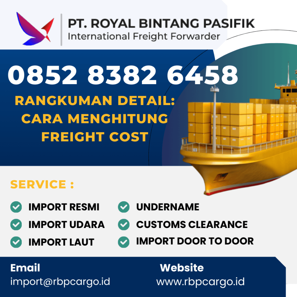 Cara Menghitung Freight Cost